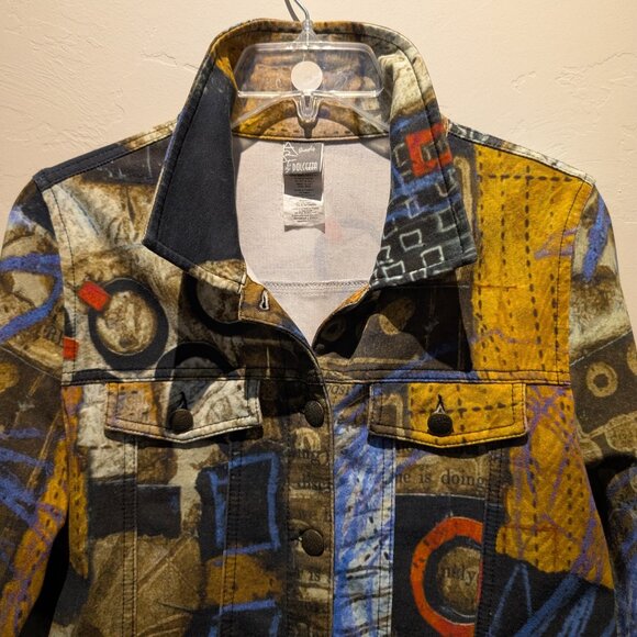 Simply Art Jeans Jacket by Dolcezza--MEDIUM - Picture 4 of 4